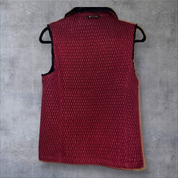 Columbia Women's Burgundy Fleece-Lined Vest - Picture 3 of 4